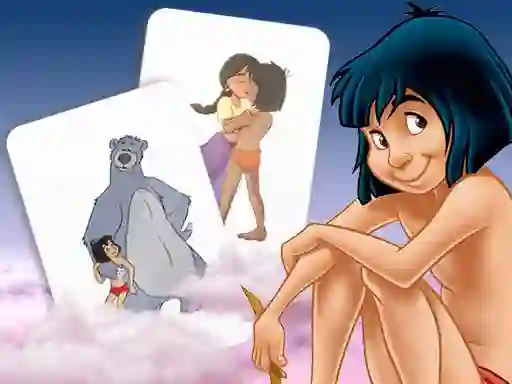 Joc Mowgli Memory card Match on-line