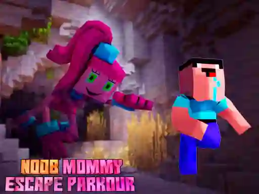 Joc Noob Mommy Escape Parkour on-line