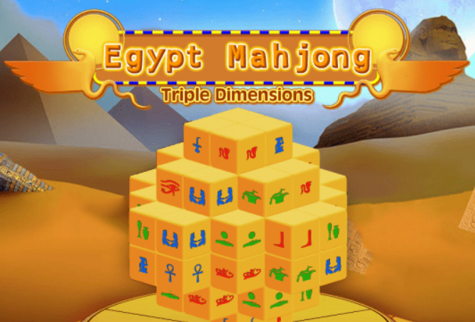 Joc Mahjong Egipt Dimensiuni triple  on-line