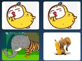 Joc Animale amuzante: Pentru memorie  on-line