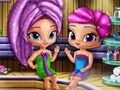 Joc Shimmer and Shine: ginuri spumante în saună  on-line