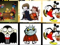 Joc Halloween: desene animate  on-line