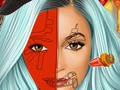 Joc Kylie Jenner: Arta picturii faciale de Halloween  on-line