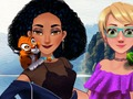 Joc Jasmine și Rapunzel la camping  on-line