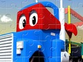 Joc Mașină City Trucks Jigsaw  on-line
