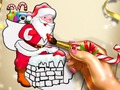 Joc Colorat de Crăciun Moș Crăciun  on-line