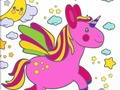 Joc Carte de colorat fabulos de unicorn drăguț  on-line