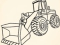 Joc Construcție camioane de colorat  on-line