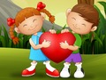 Joc Roata cu bule de Valentine  on-line