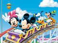 Joc Mickey în RollerCoaster - Setați blocurile  on-line