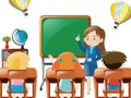 Joc Înapoi la școală puzzle  on-line