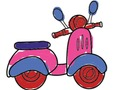 Joc City Scooter Ride de colorat  on-line