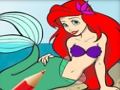 Joc Prințesa Sirena Joc de colorat  on-line