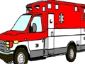 Joc Pagini de colorat pentru camioane de ambulanță  on-line