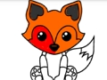 Joc Carte de colorat Fox  on-line