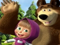 Joc Masha and the Bear Spot Diferența  on-line