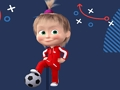 Joc Fotbalul Masha și Ursul  on-line