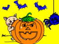 Joc Carte de colorat Halloween  on-line