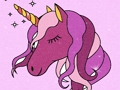 Joc Sclipici de carte de colorat unicorn on-line