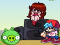 Joc Vineri seara Funkin 'vs PIG de la Angry Birds  on-line