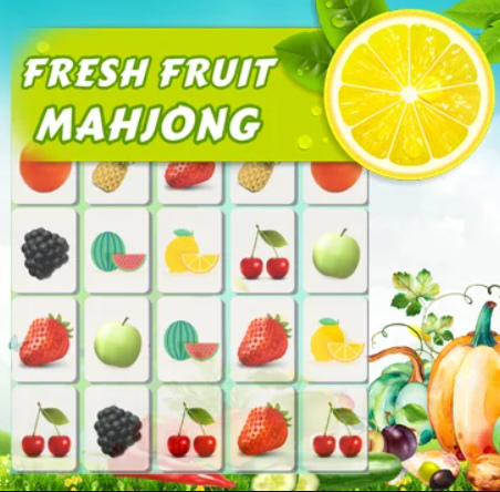 Joc Mahjong cu fructe proaspete  on-line