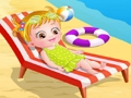 Joc Baby Hazel la plajă  on-line
