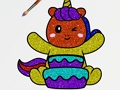 Joc Carte de colorat Glitter Unicorns  on-line