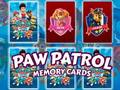 Joc Carduri de memorie Paw Patrol  on-line