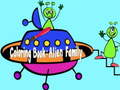 Joc Carte de colorat: Alien Family  on-line