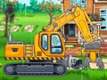 Joc Fabrica de excavatoare pentru copii  on-line