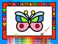 Joc Colorează și decorează fluturi  on-line
