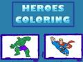 Joc Eroi de colorat  on-line