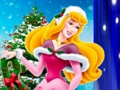 Joc Dress Up prințesa Aurora cu pulover de Crăciun  on-line