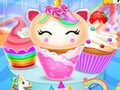 Joc Design de gătit pentru cupcake inicorn sirenă  on-line