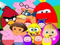 Joc Personaje celebre din desene animate Ouă  on-line