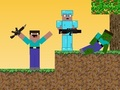 Joc Noob vs Pro: Apocalipsa zombie on-line