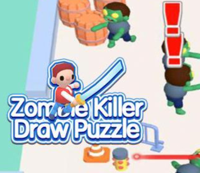 Joc Zombie Killer Draw Puzzle on-line