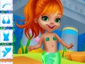 Joc Dress Up pentru păpuși de hârtie sirenă  on-line