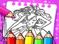 Joc Carte de colorat Barbie  on-line