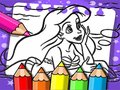 Joc Cartea de colorat Ariel Sirena  on-line