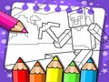 Joc Cartea de colorat Minecraft  on-line