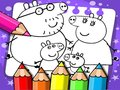 Joc Carte de colorat Peppa Pig  on-line