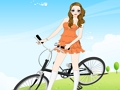 Joc Dressup pentru fete cu bicicleta  on-line