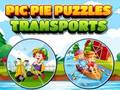 Joc Pic Pie Puzzles Transporturi  on-line