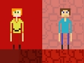 Joc Stickman Steve vs Alex Nether on-line