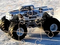 Joc Puzzle de iarnă Monster Truck  on-line