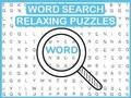 Joc Puzzle-uri relaxante de căutare de cuvinte  on-line