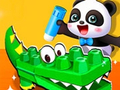 Joc Puzzle pentru animale Panda pentru bebeluși on-line