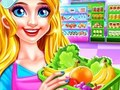 Joc Curățarea fetelor din supermarket on-line