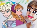 Joc Carte de colorat: Frozen  on-line